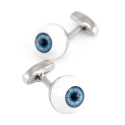 Blue eyeballs - cufflinks